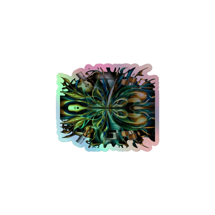 Musical Kaleidoscope Holographic Sticker product image (1)