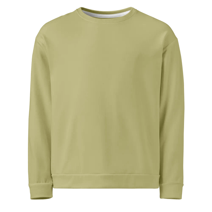 Plain Medium Yellow True Summer Unisex Recycled Polyester Heavyweight Premium Sweatshirt by Treasure Pie product image (1)