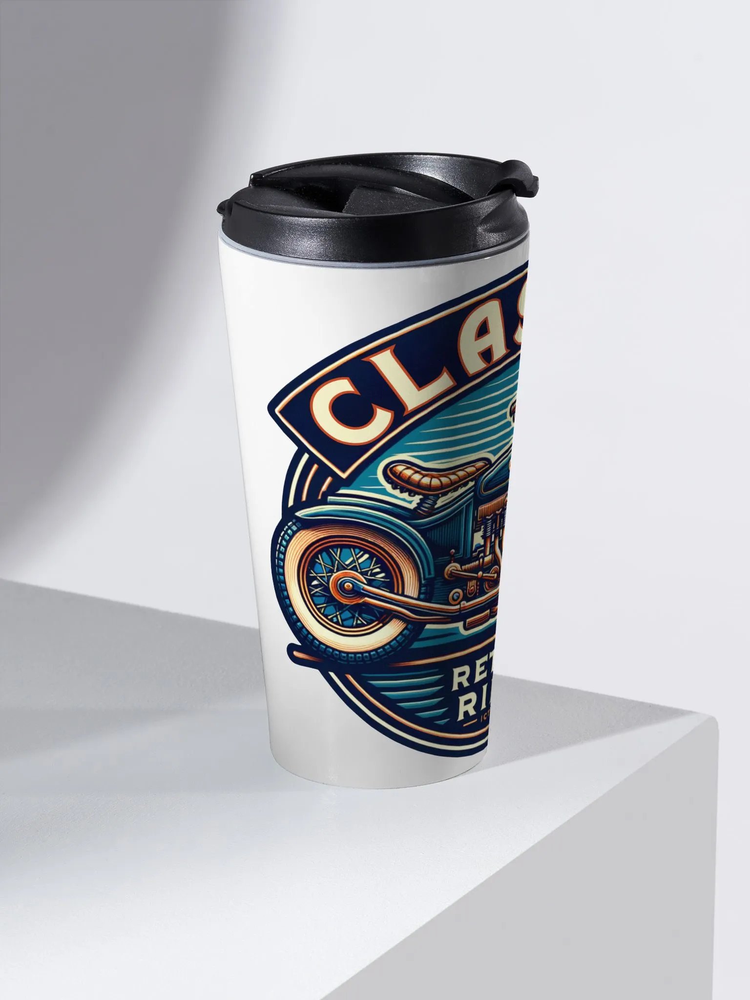 Classic Retro Ride Travel Mug product image (2)