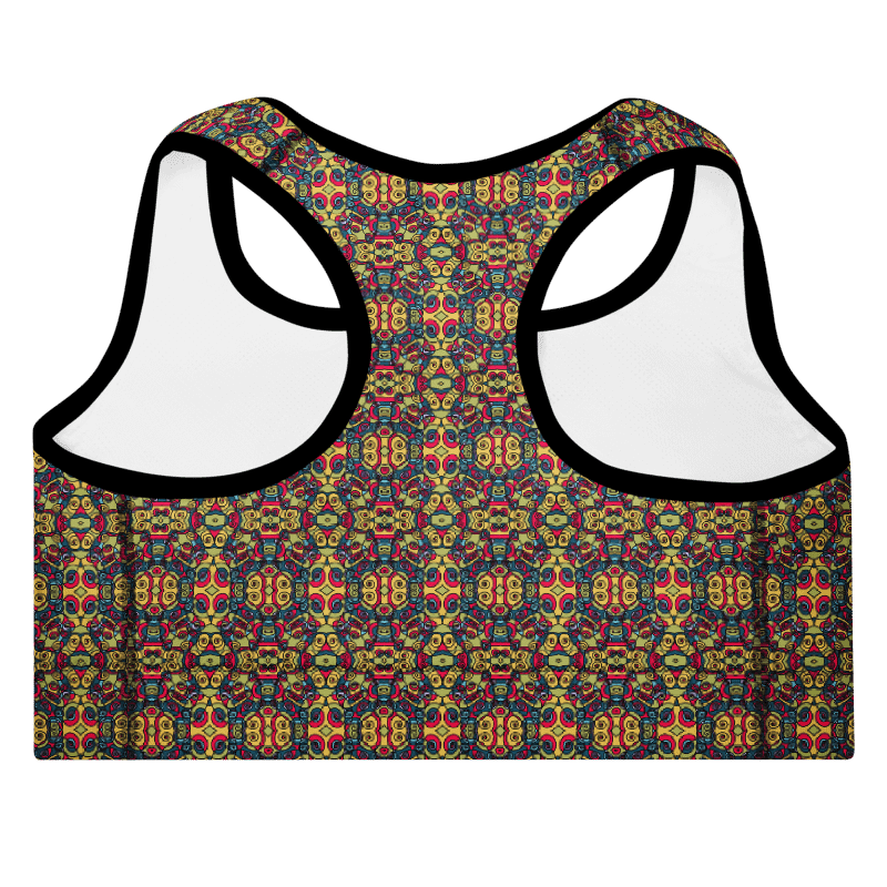 Modern Circus Town Pop Art – Women’s Padded Sports Bra for Yoga and Workout product image (8)