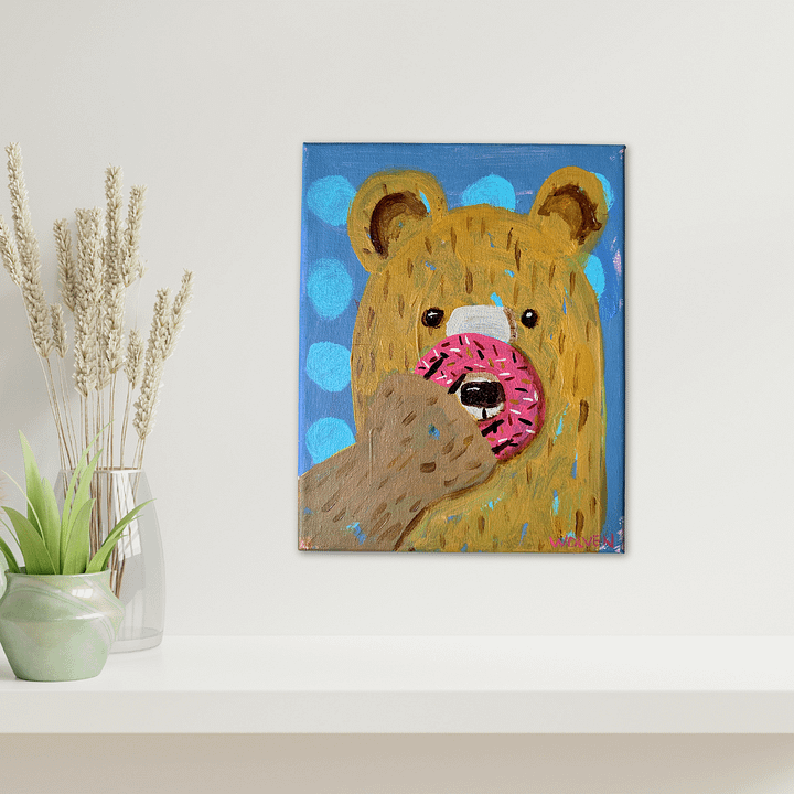 Original Painting: Crumb – The Bear of Delight product image (2)