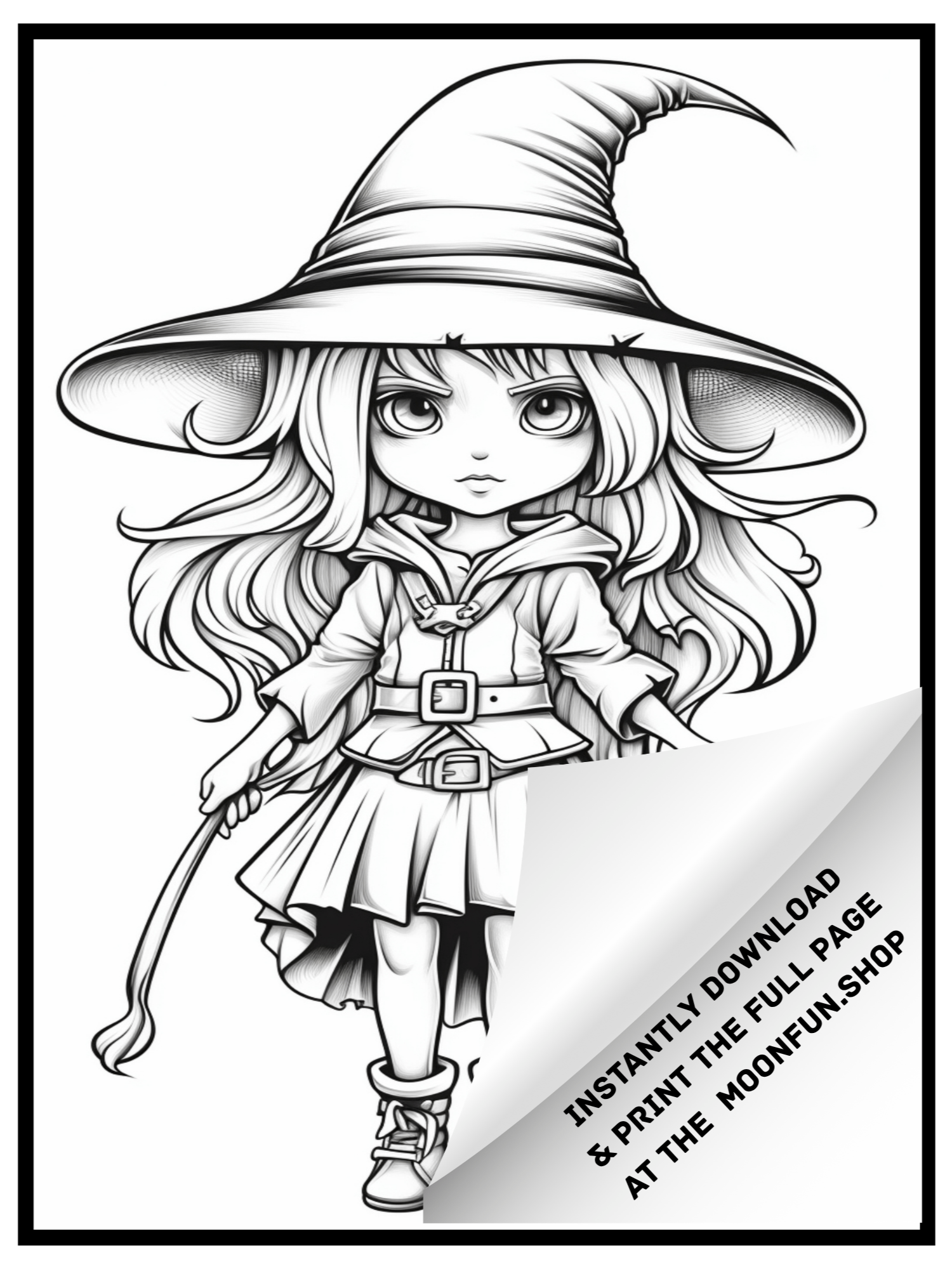 🧙 70 Witches & Haunted Places Halloween Coloring Pages for Teens & Adults product image (4)