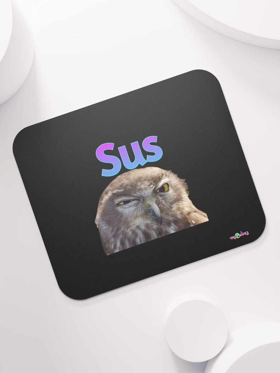 Sus Owl Classic Mouse Pad (Black) product image (7)
