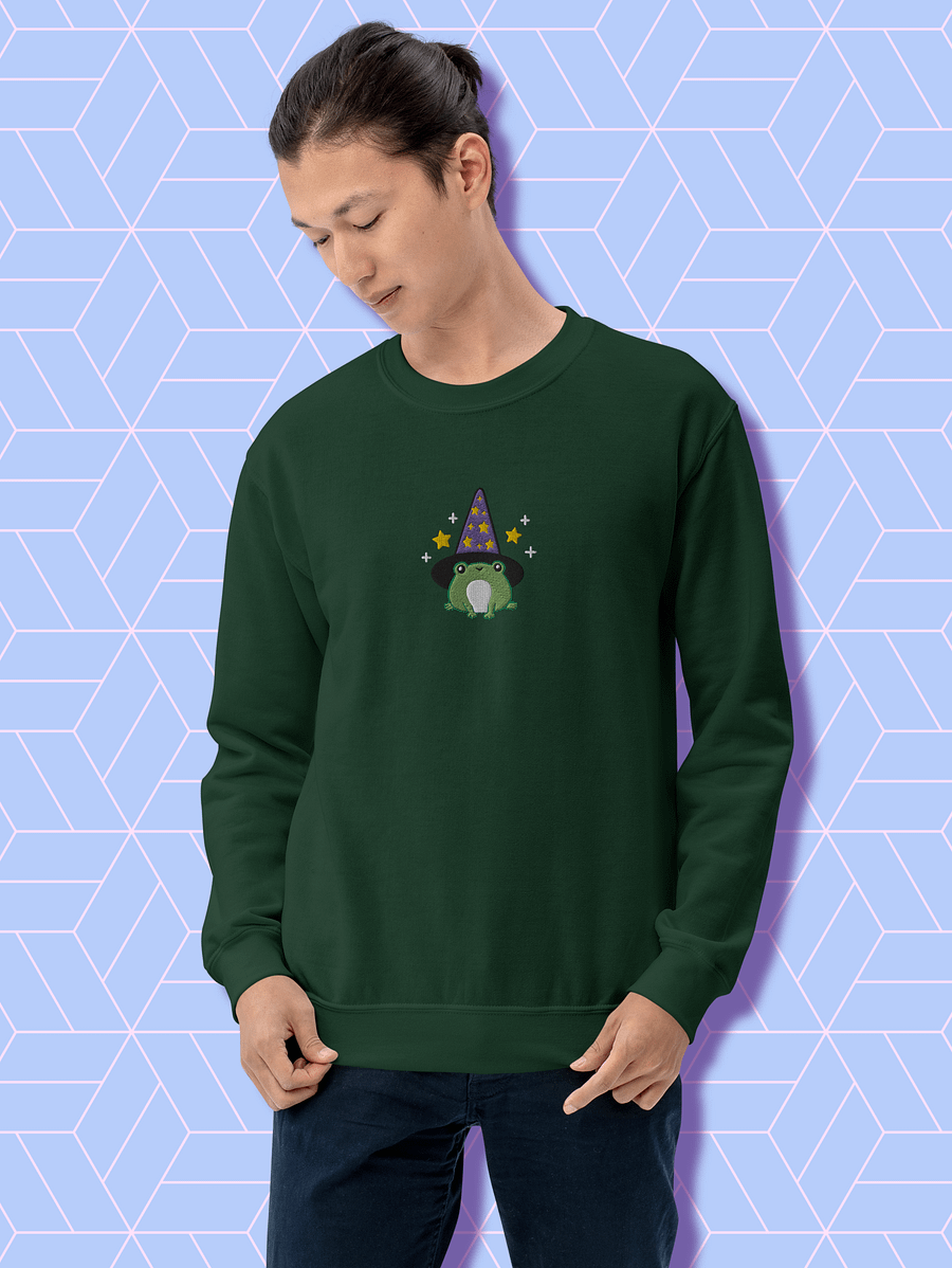 Wizard Frog Fantasy Crewneck Sweatshirt product image (3)