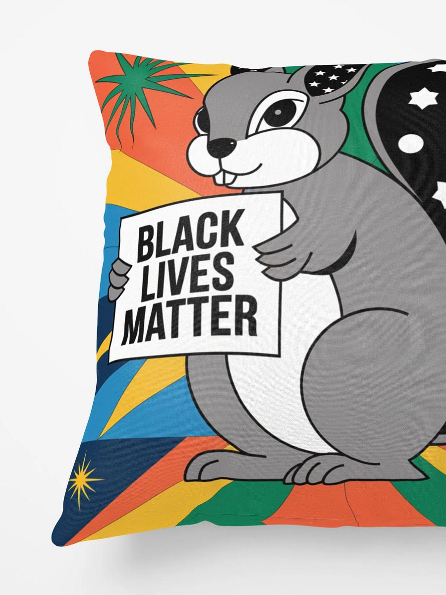 Comfy Pillow: Pooky Supports BLM (ALl funds from BLM Merch go directly to The Black Equity Foundation) product image (6)