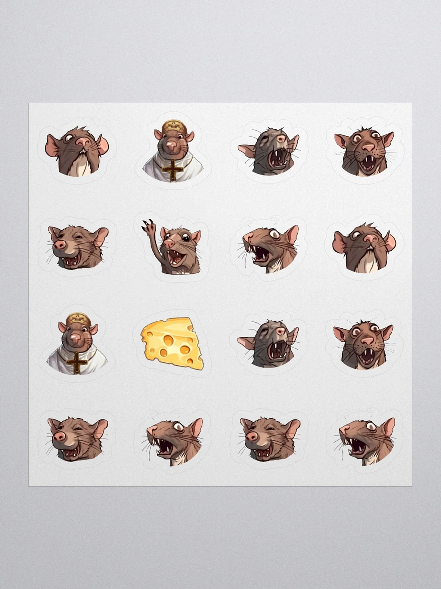 RAT emote sticker sheet (small emotes) product image (1)