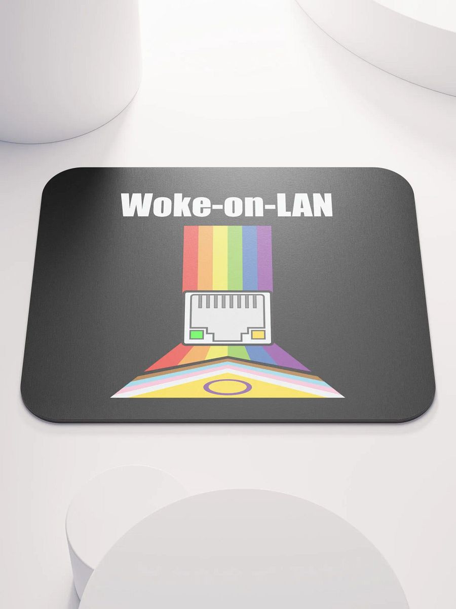 Woke on LAN Mouse Pad (Black) product image (1)