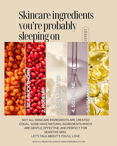 Not all skincare ingredients are created equal.
Some work with your skin to heal, protect, and nourish it from the inside out...