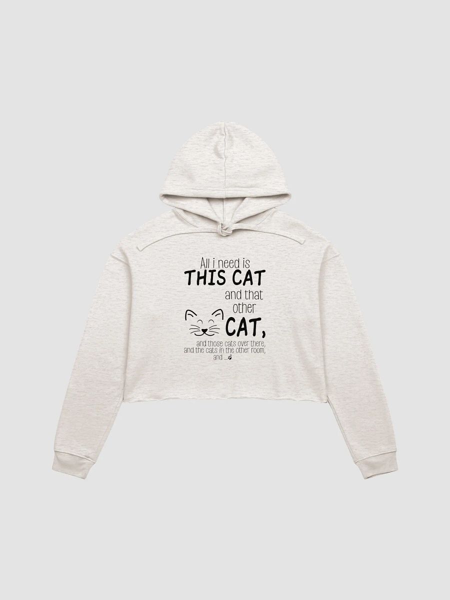 Cat Lover's Dream Crop Hoodie product image (2)
