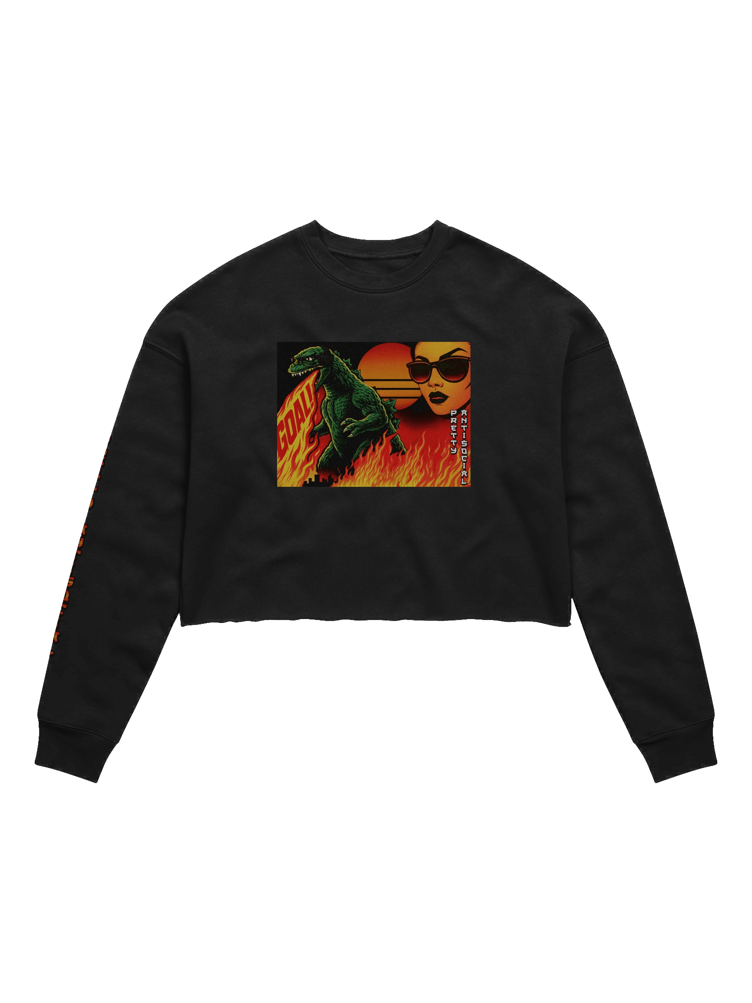GOALZILLA x PASP Cropped Fleece Sweatshirt product image (1)