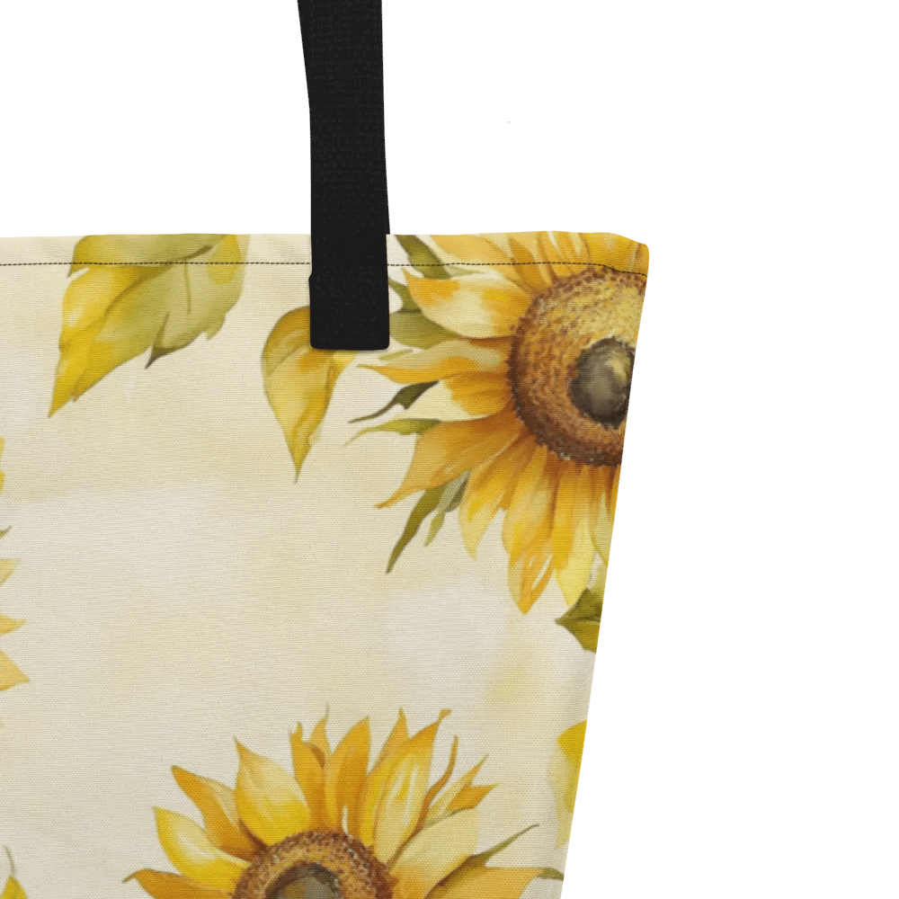 Sunflower Serenade Large Tote Bag product image (9)