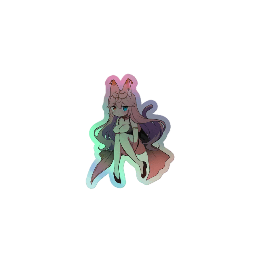 Bouncy Peach Holographic Sticker product image (1)