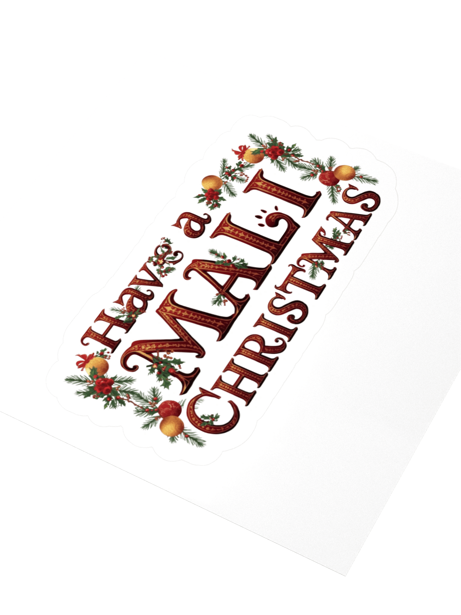 Have a Mali Christmas Sticker product image (3)