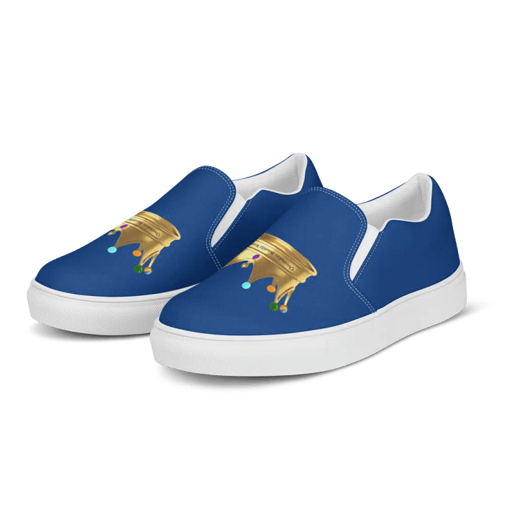 Queendom Beautiful Women Crown Canvas Shoes /Blue-Tanzanite (TM) product image (2)