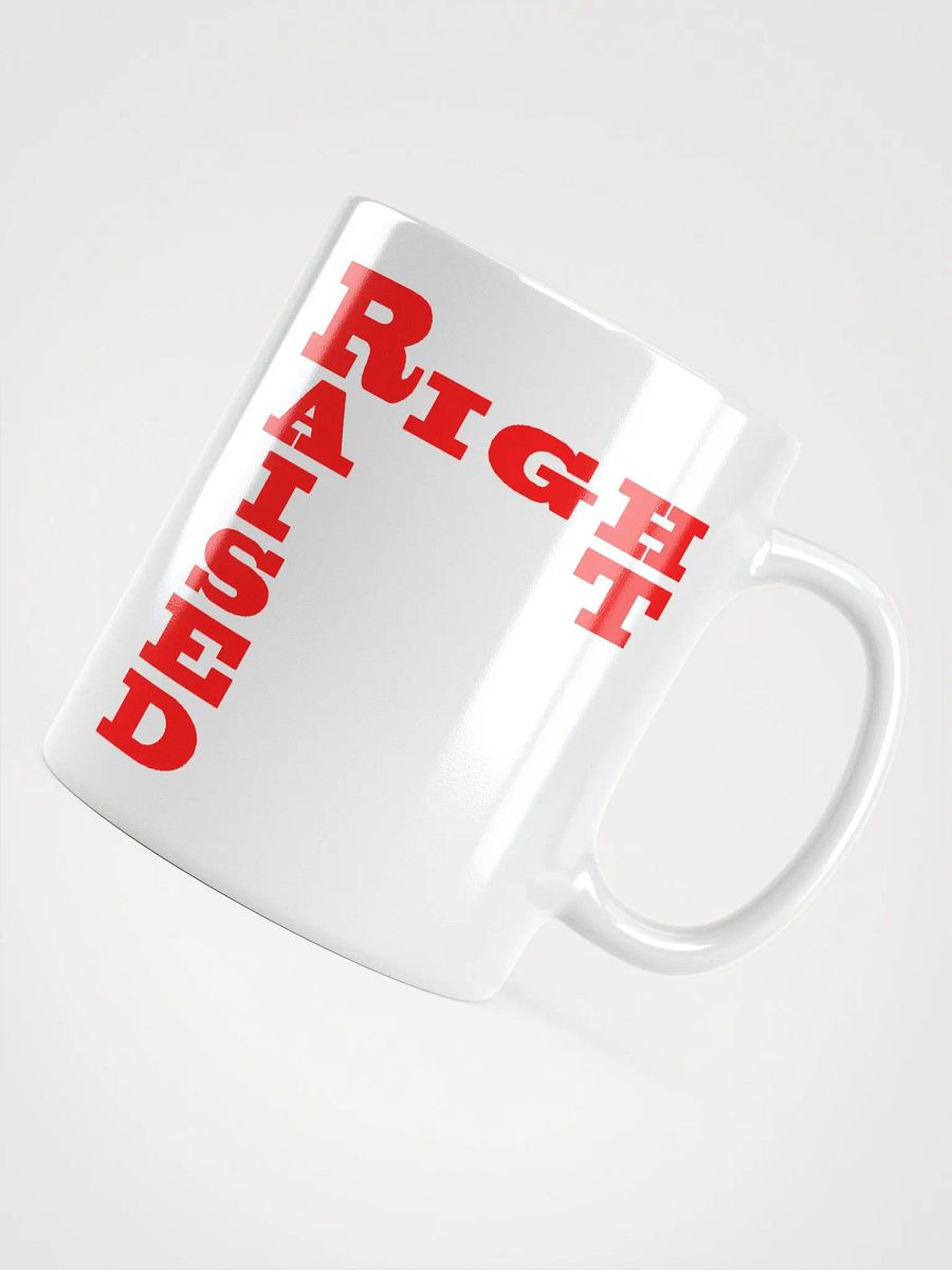 Raised Right White Mug product image (7)