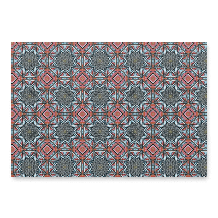 Bike Kaleidoscope Pattern WRAPPING PAPER product image (2)