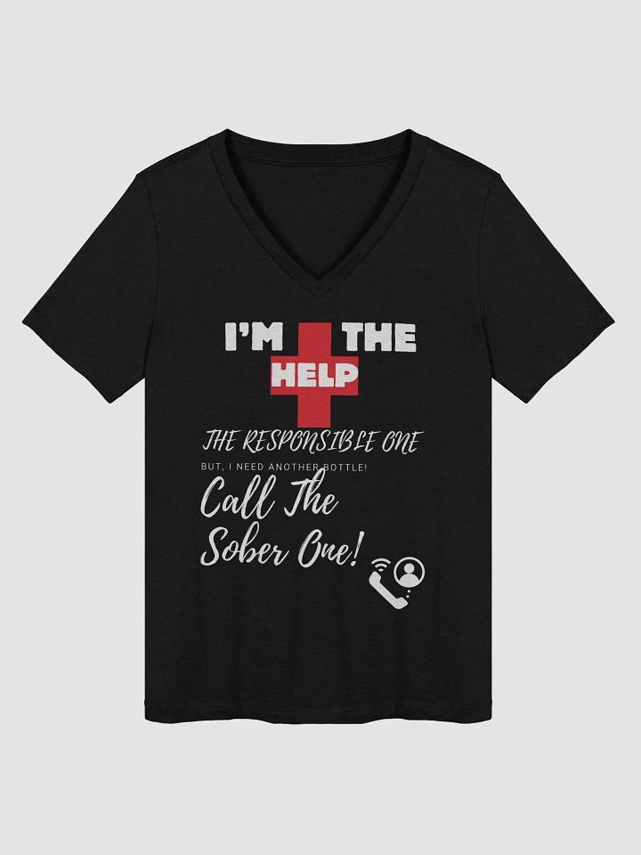 The Responsible One Women's V-Neck Tee product image (1)
