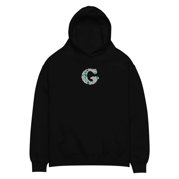 Initial Letter Of Name "G" is Embroidered Unisex Oversized Hoodie product image (2)