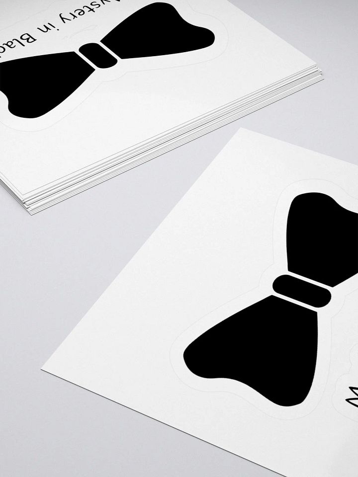 Mystery in Black kiss cut sticker 012 product image (2)