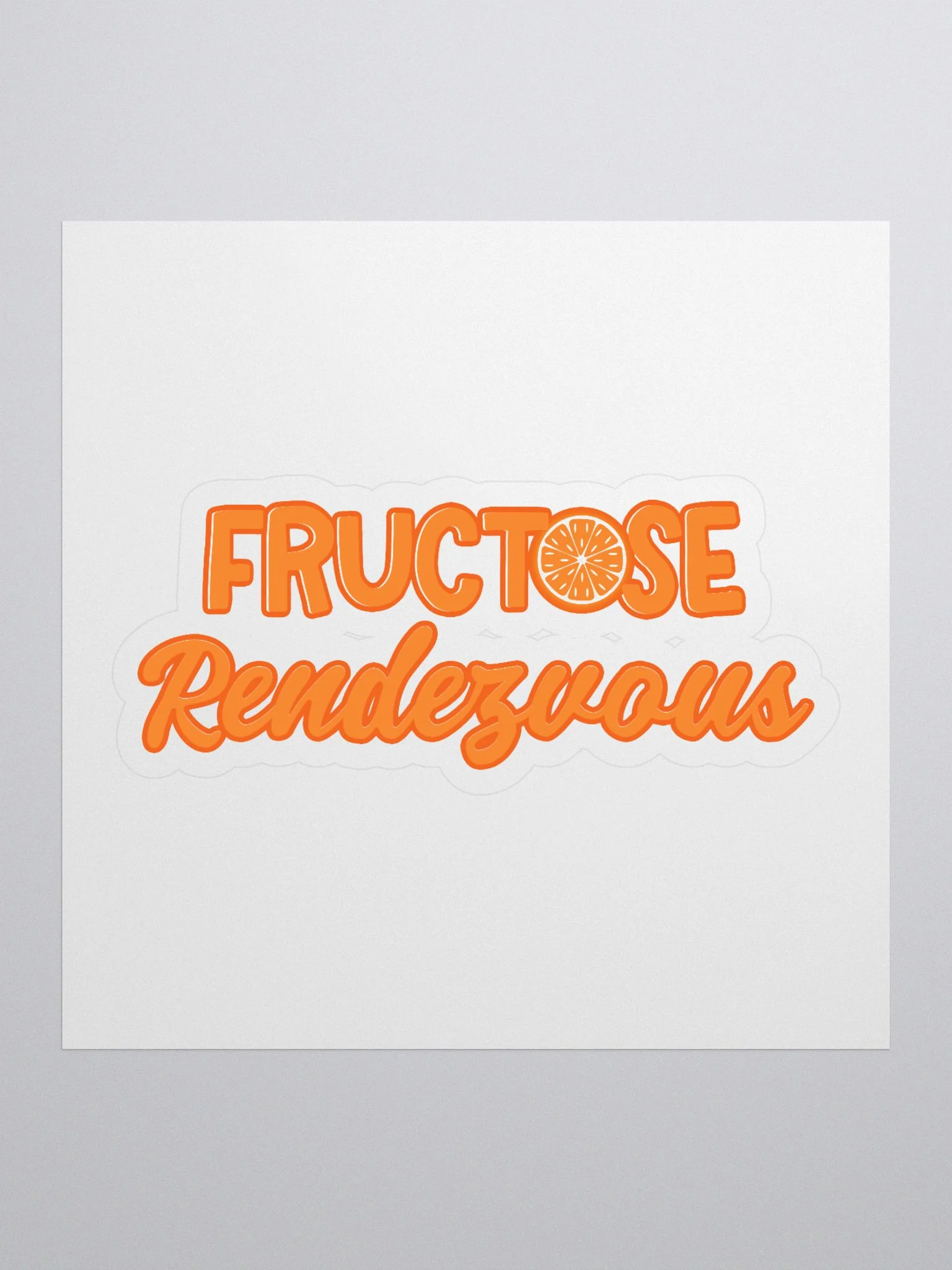 Fructose Rendezvous - Orange Sticker product image (1)