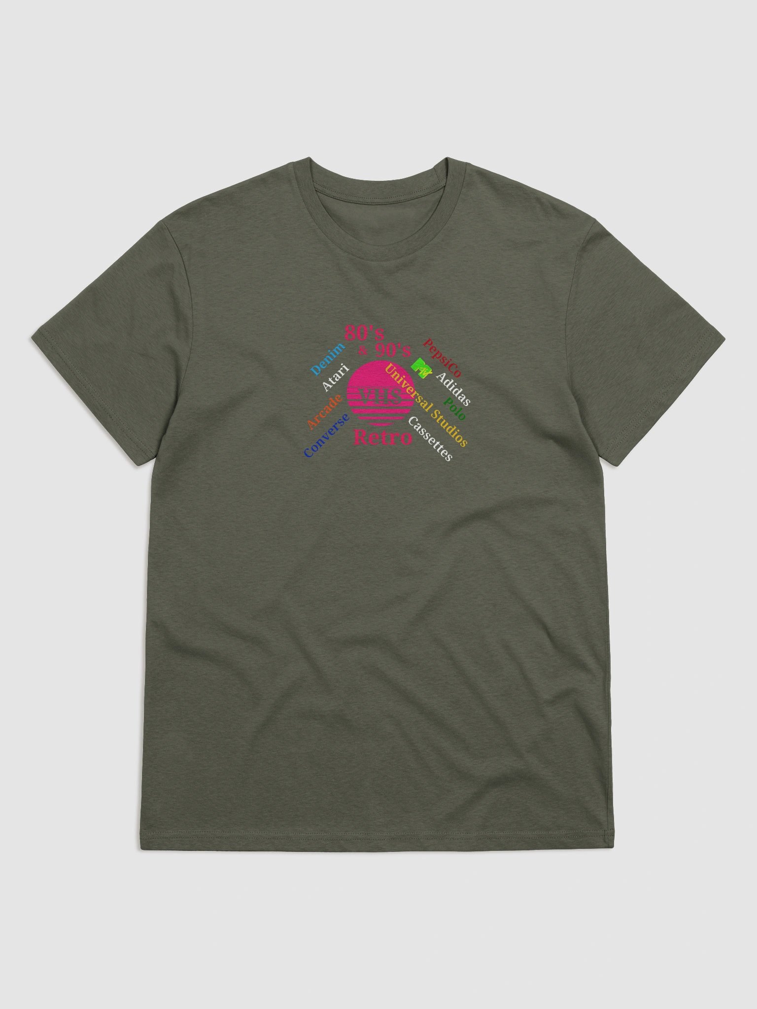 Retro VHS Vintage Word Collage T-Shirt product image (1)