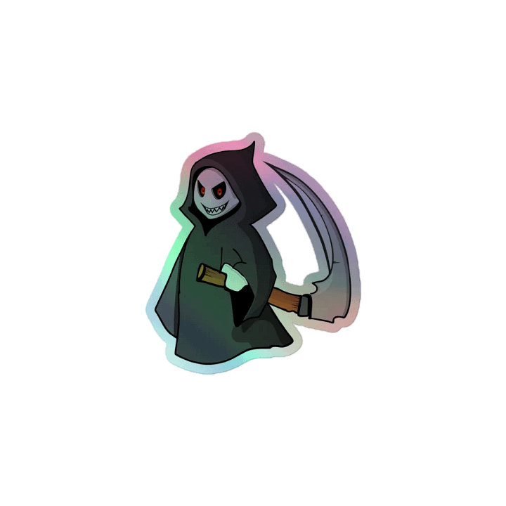 Grim Holographic Sticker product image (1)