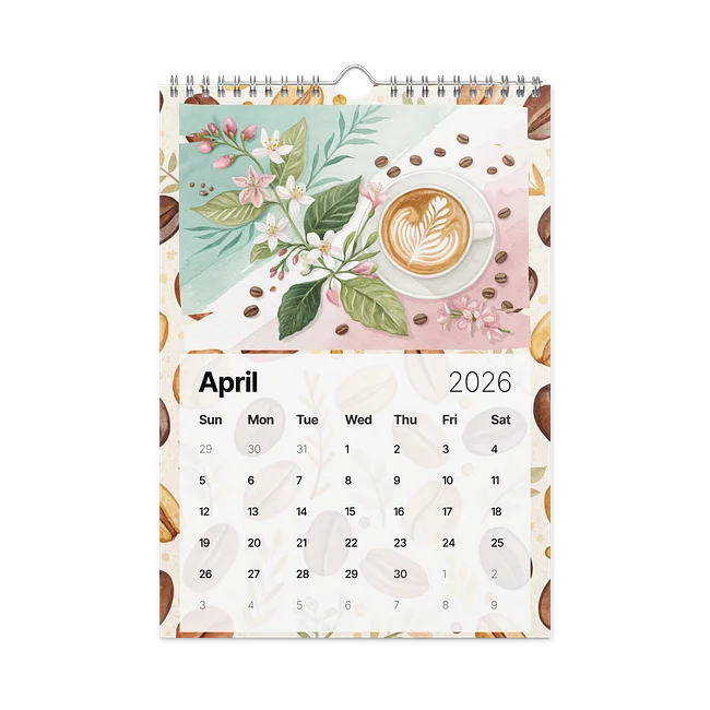 COFFEE  WALL CALENDAR 2026