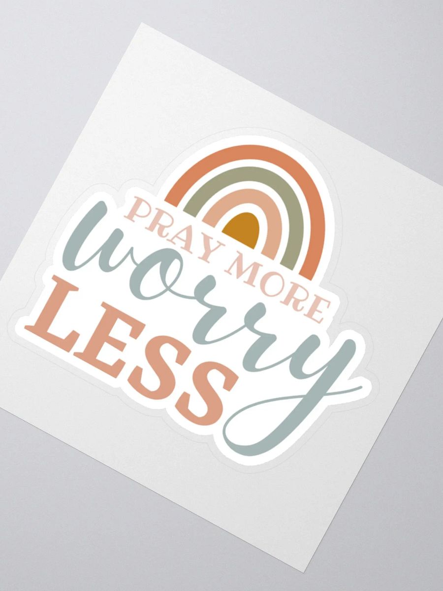 Pray More Worry Less Sticker product image (3)