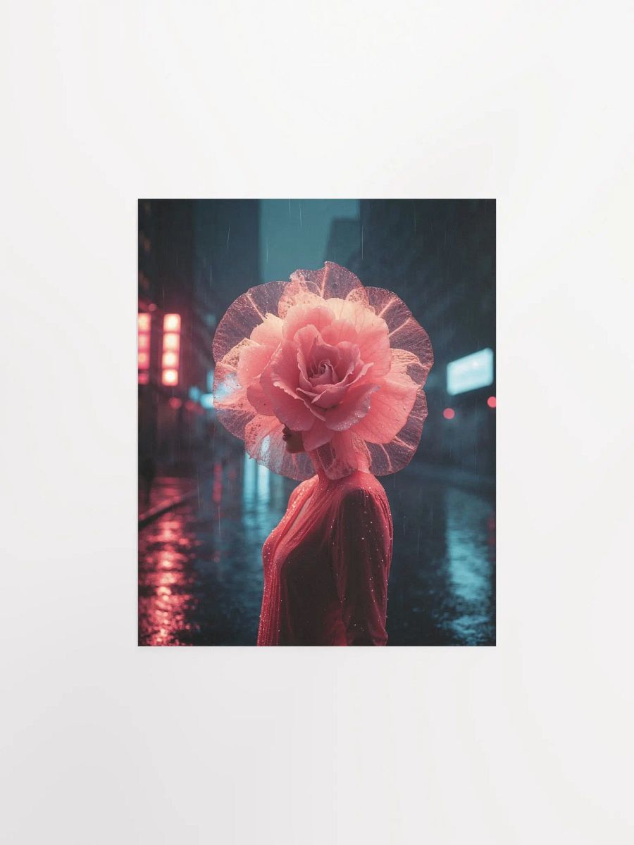 Neon Rose Poster Print product image (11)