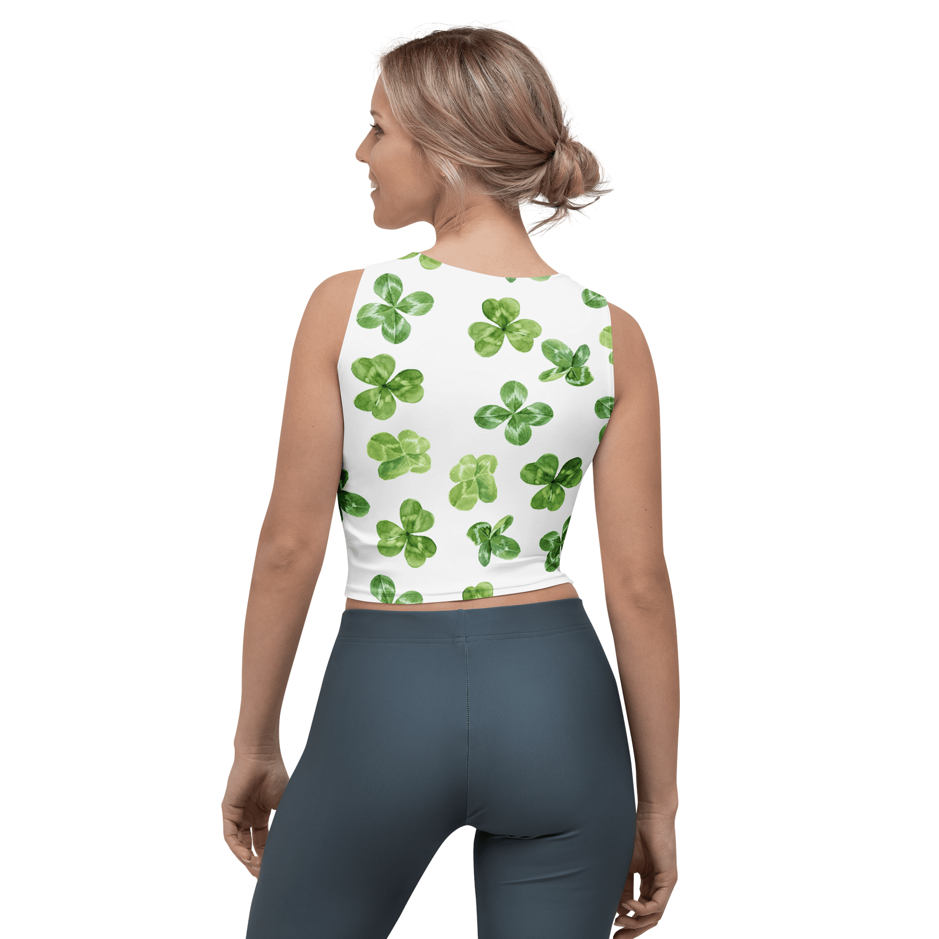 Barry Grady 'Lucky Clover' All-Over Crop Top product image (2)