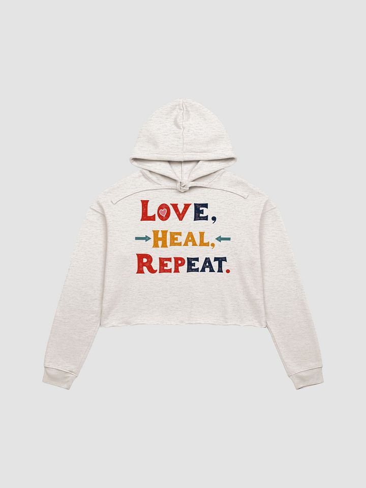 Love, Heal, Repeat Crop Hoodie product image (4)