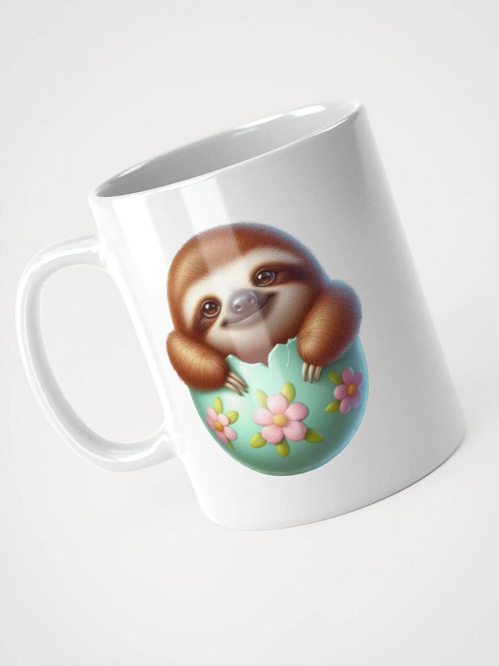 Sloth Easter Egg - White Mug product image (1)