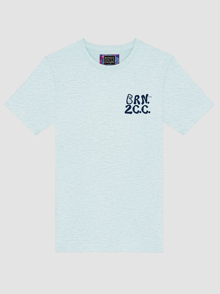 Women's | BOURNE to Cape Cod™ | Supersoft T-Shirt by Bella+Canvas | Navy Blue Logo on Light Neutrals product image (8)