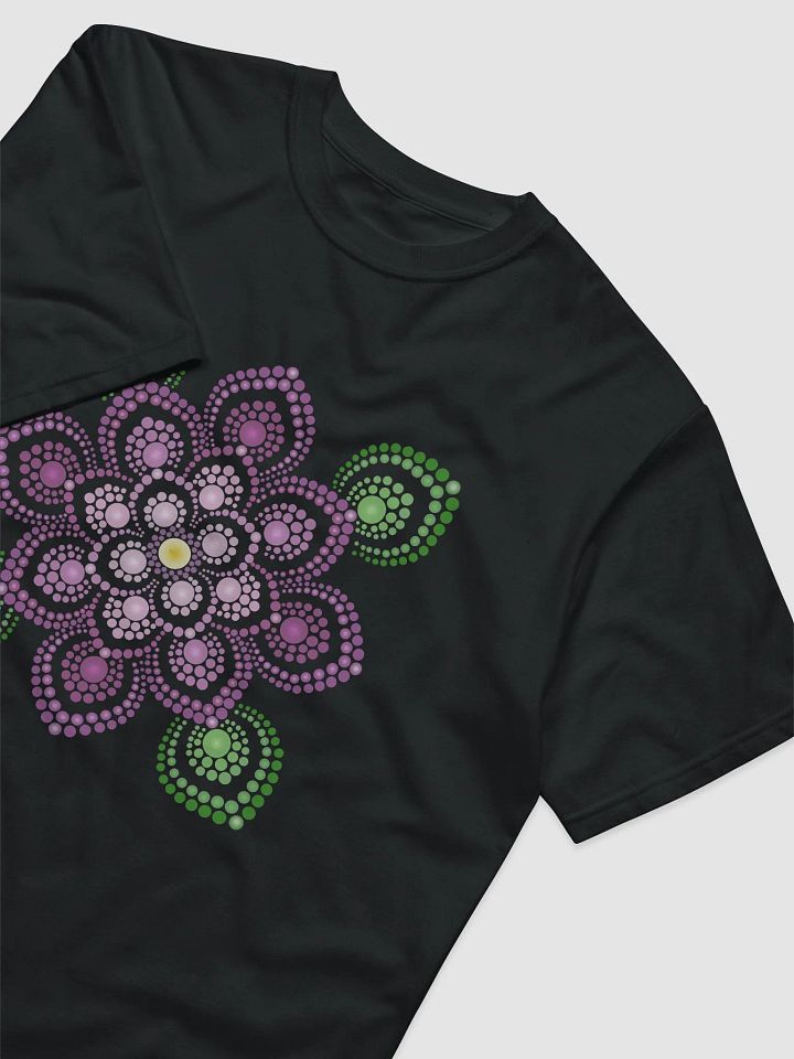 Purple and Green Mandala Unisex Organic T-Shirt product image (2)