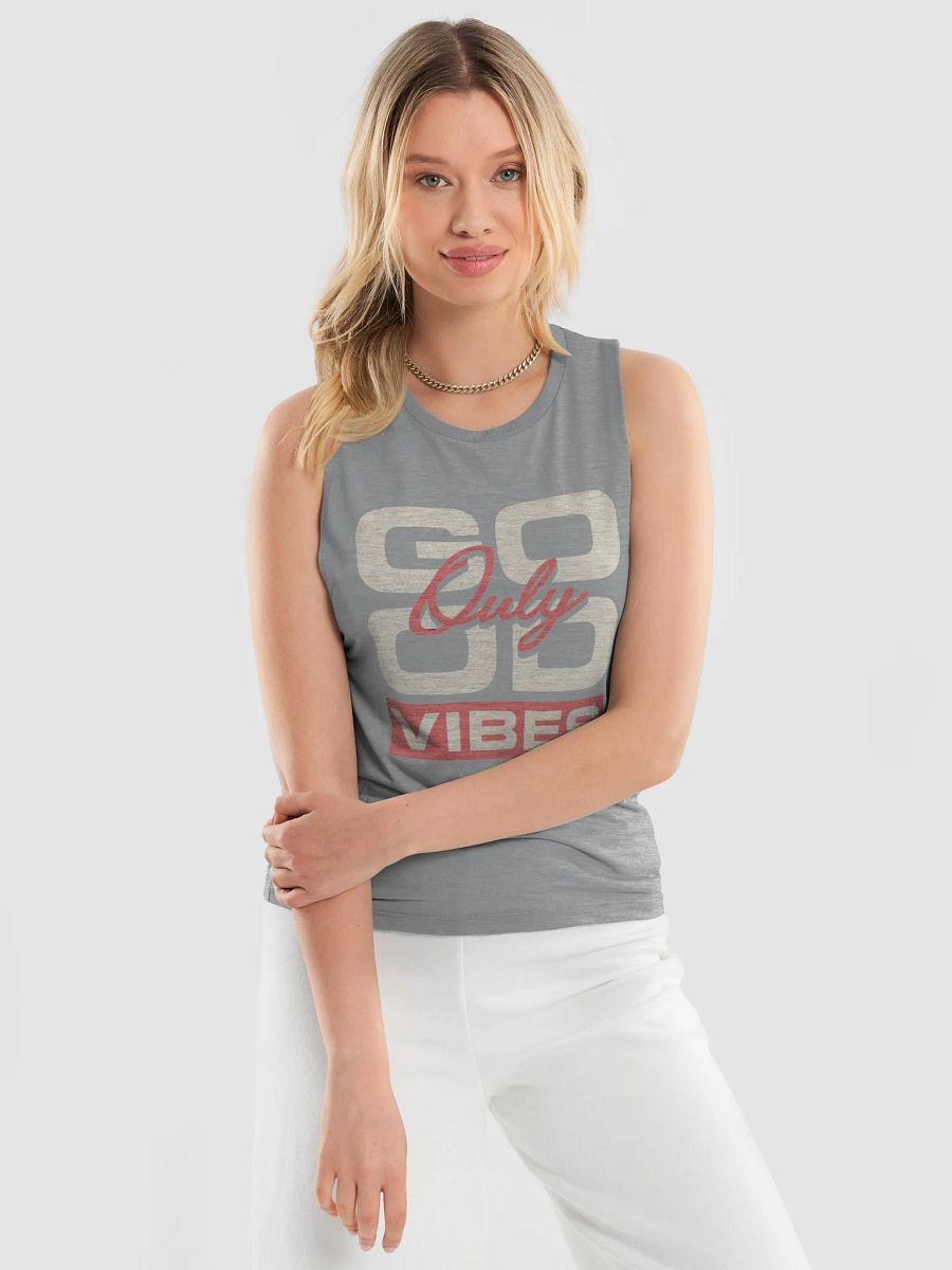 Good Vibes Only Stylized Muscle Tank product image (3)