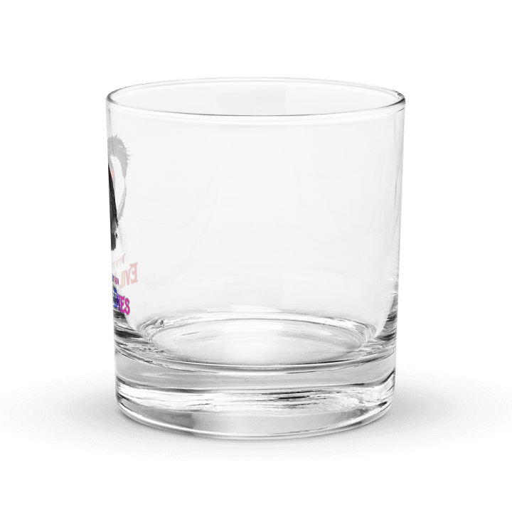 Rainbow Evil Never Dies Logo Glass Cup product image (2)