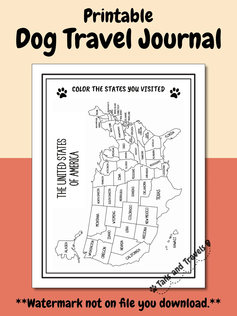 Printable Dog Travel Journal product image (10)