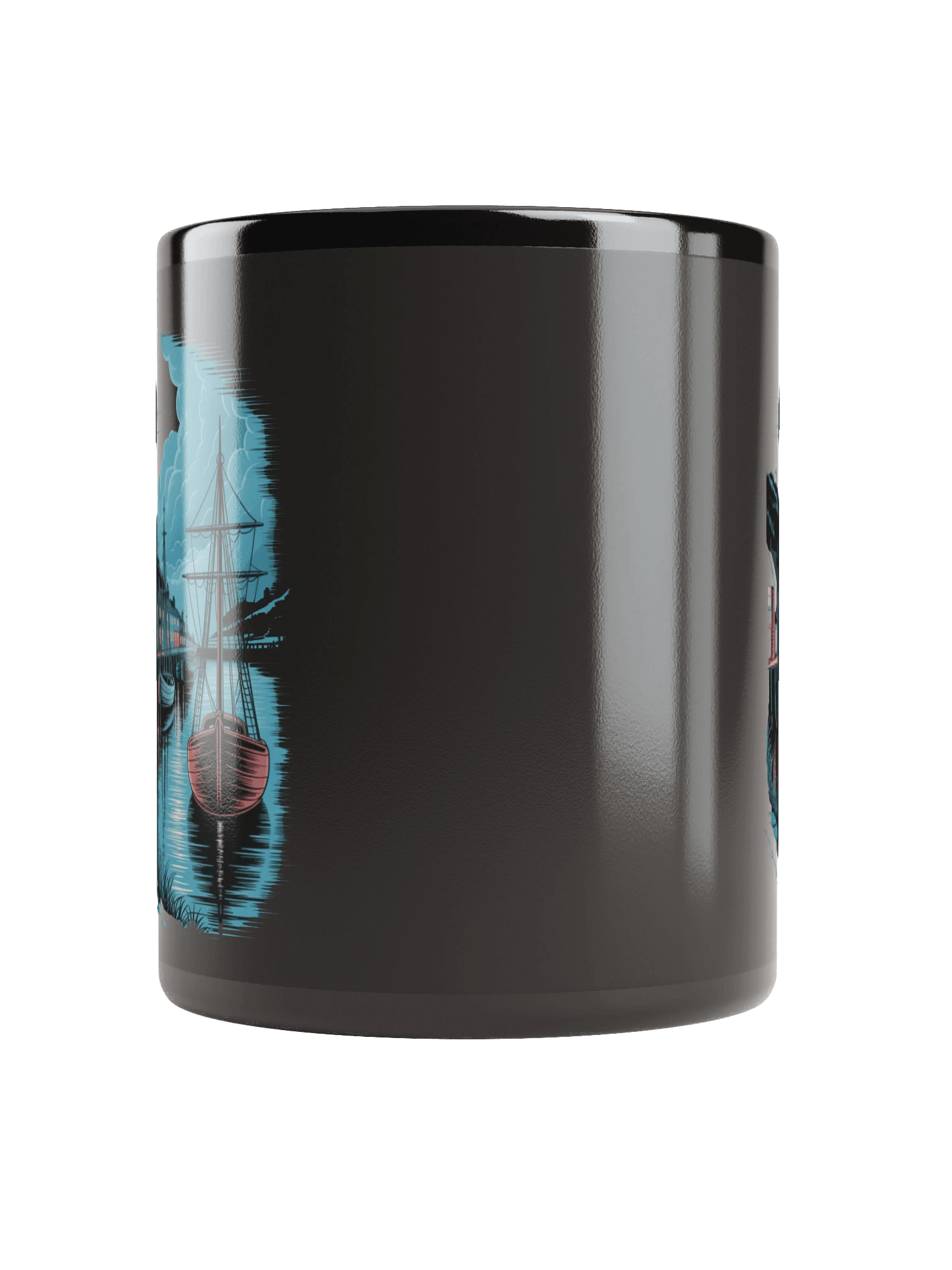Moonlit Cornish Harbour Mug product image (10)