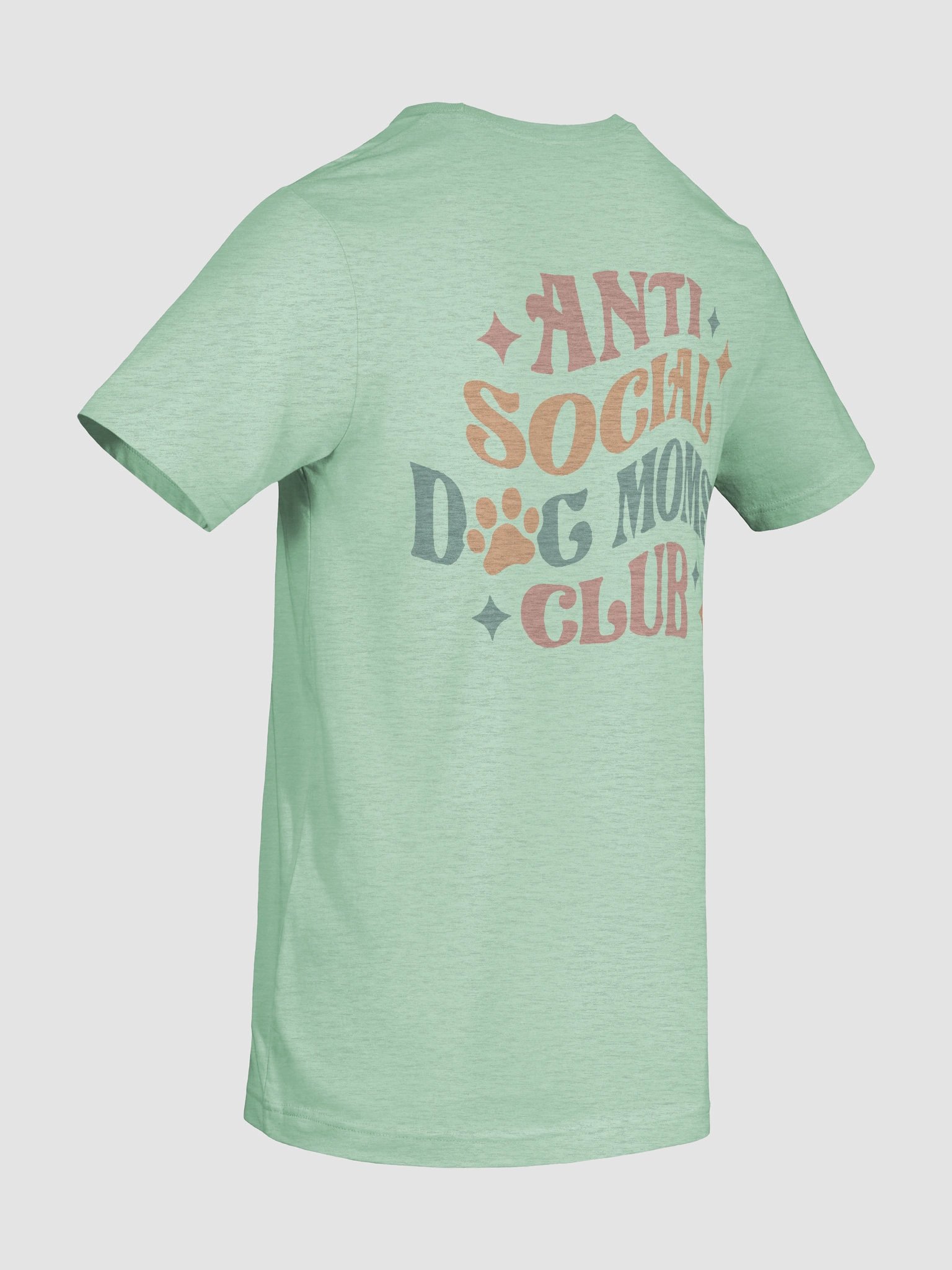 Anti Social Dog Mom Print T-Shirt product image (10)