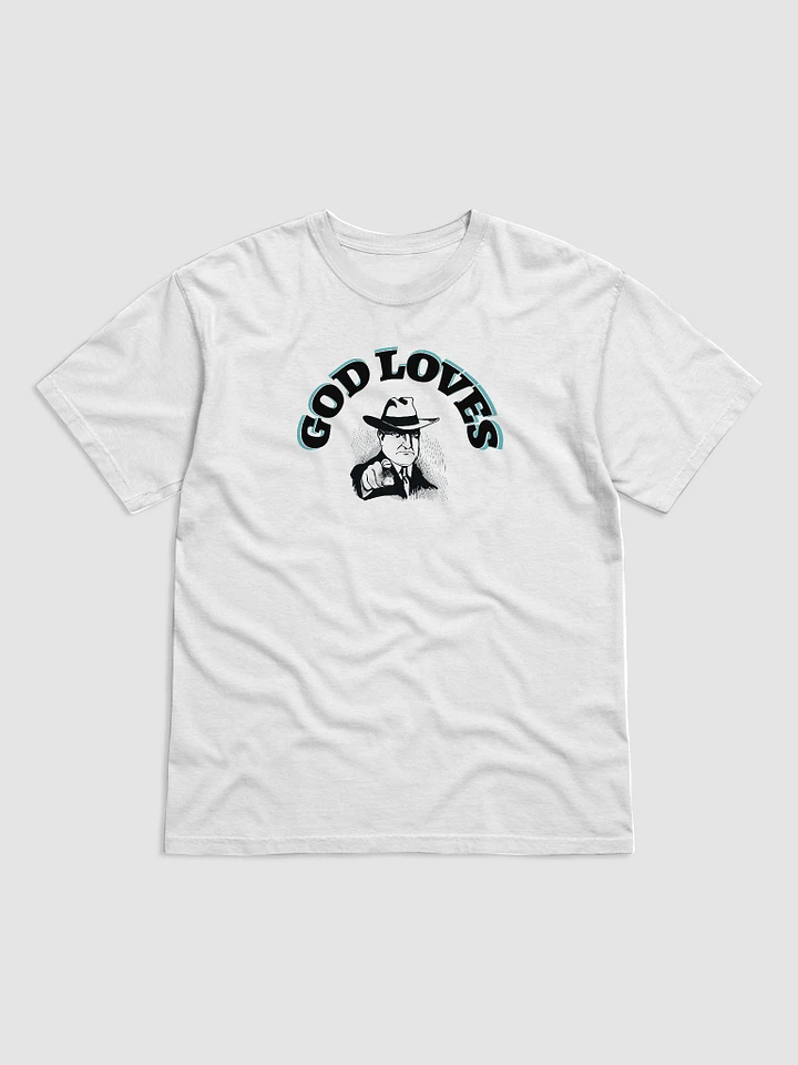 GOD LOVES YOU. Vintage Comfort: Heavyweight Cotton Tee product image (1)