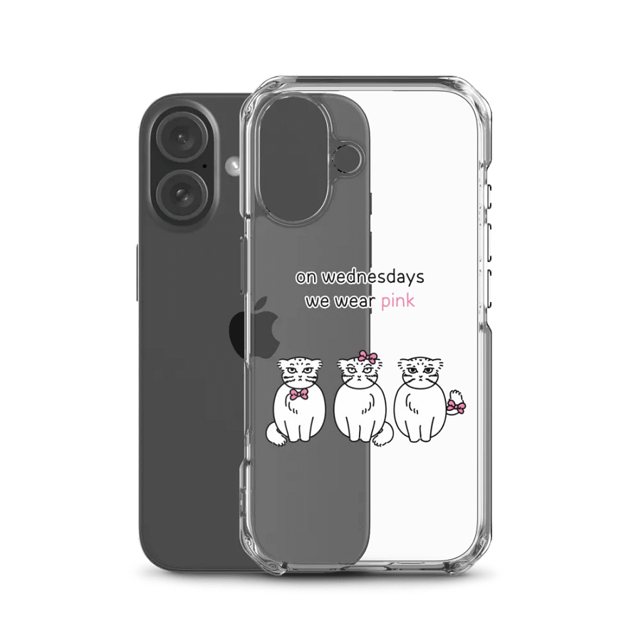 Pink Wednesdays Manul - Clear iPhone Case product image (50)