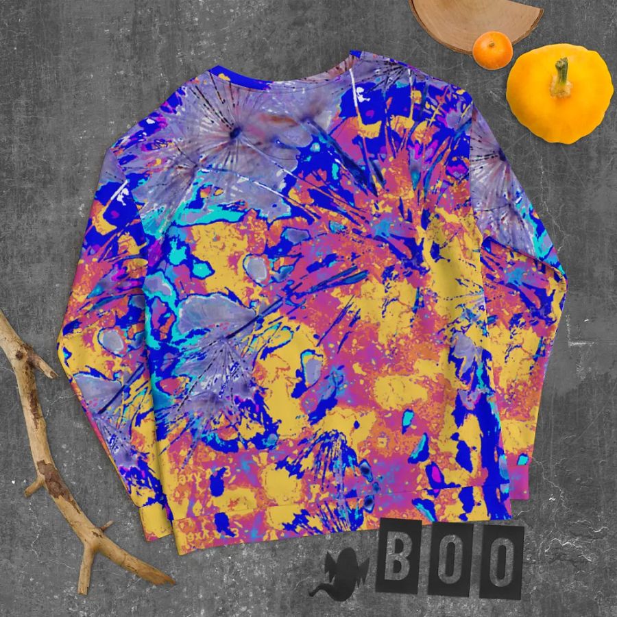 Vibrant Abstract Dandelion Seeds Unisex Sweatshirt product image (11)