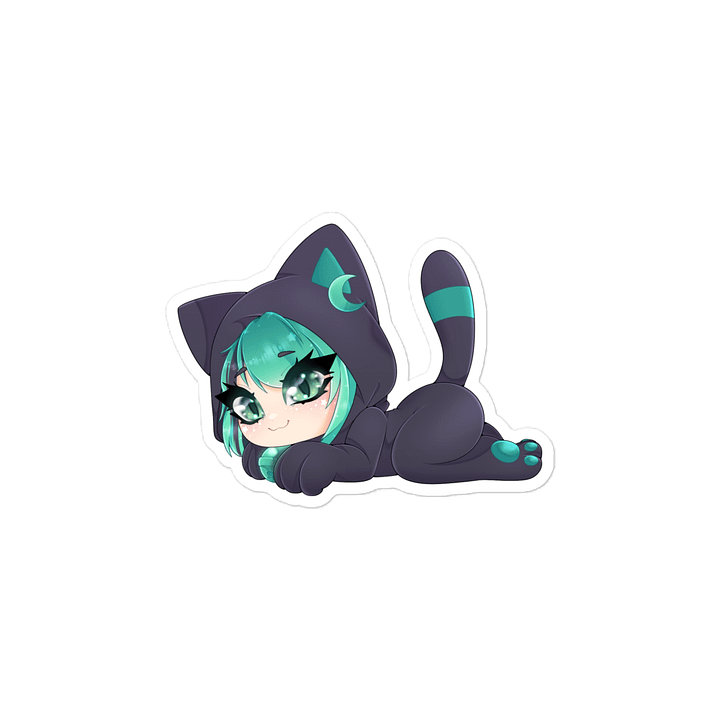 Sleepy Eepy Kitty Mintzey Vinyl Magnet product image (2)