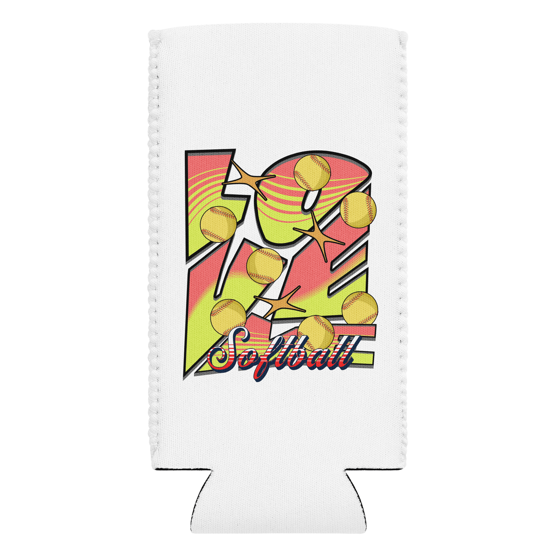 Love Me Softball Vibrant Can Cooler product image (1)