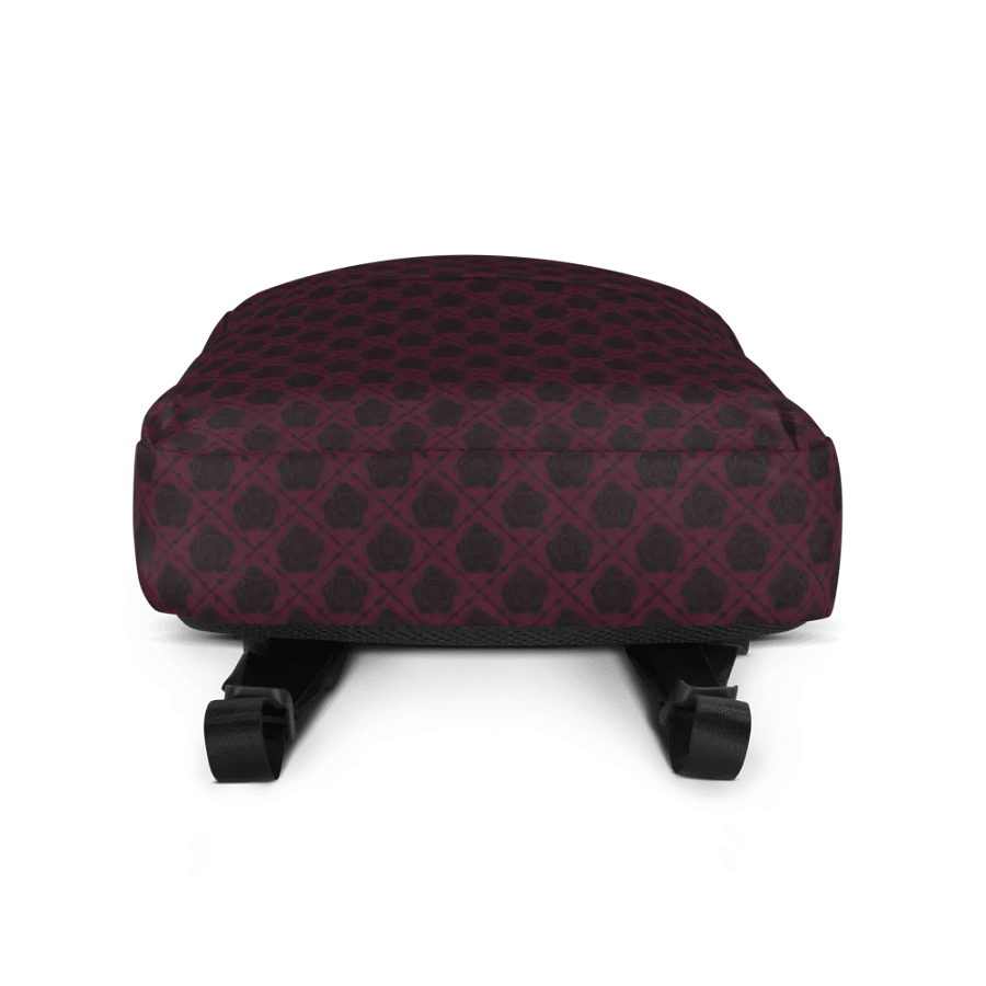Maroon Hellebore Textile Backpack product image (3)