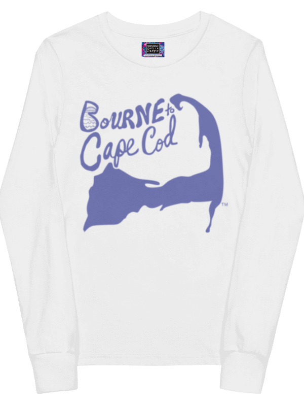 Boys' | BOURNE to Cape Cod™ | Youth Long Sleeve Tee | Coastal Cool for the Next Generation | Slate Blue Logo product image (1)