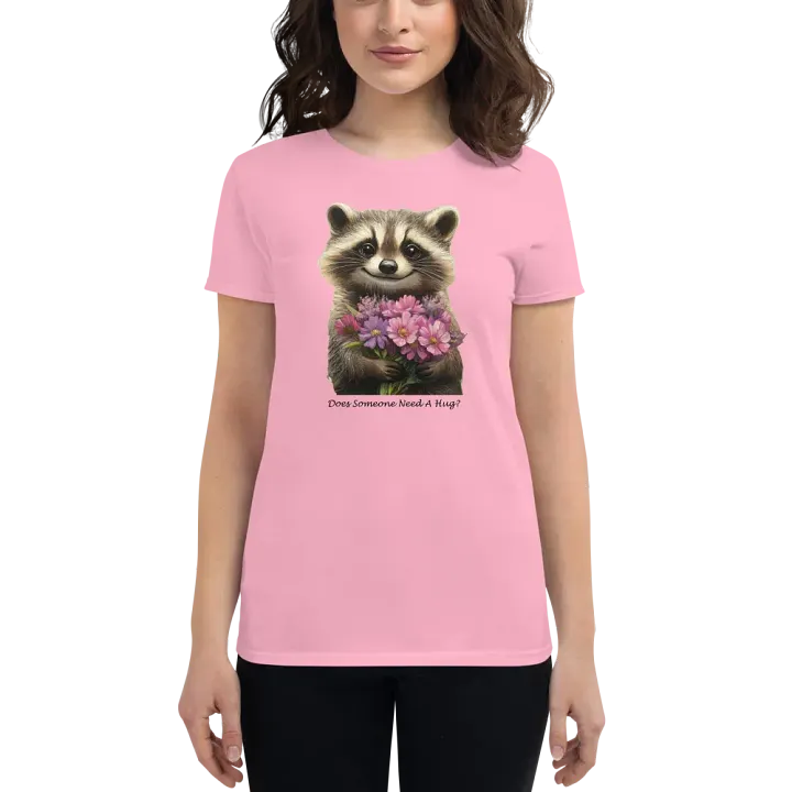 Floral Raccoon Women's Tee product image (1)