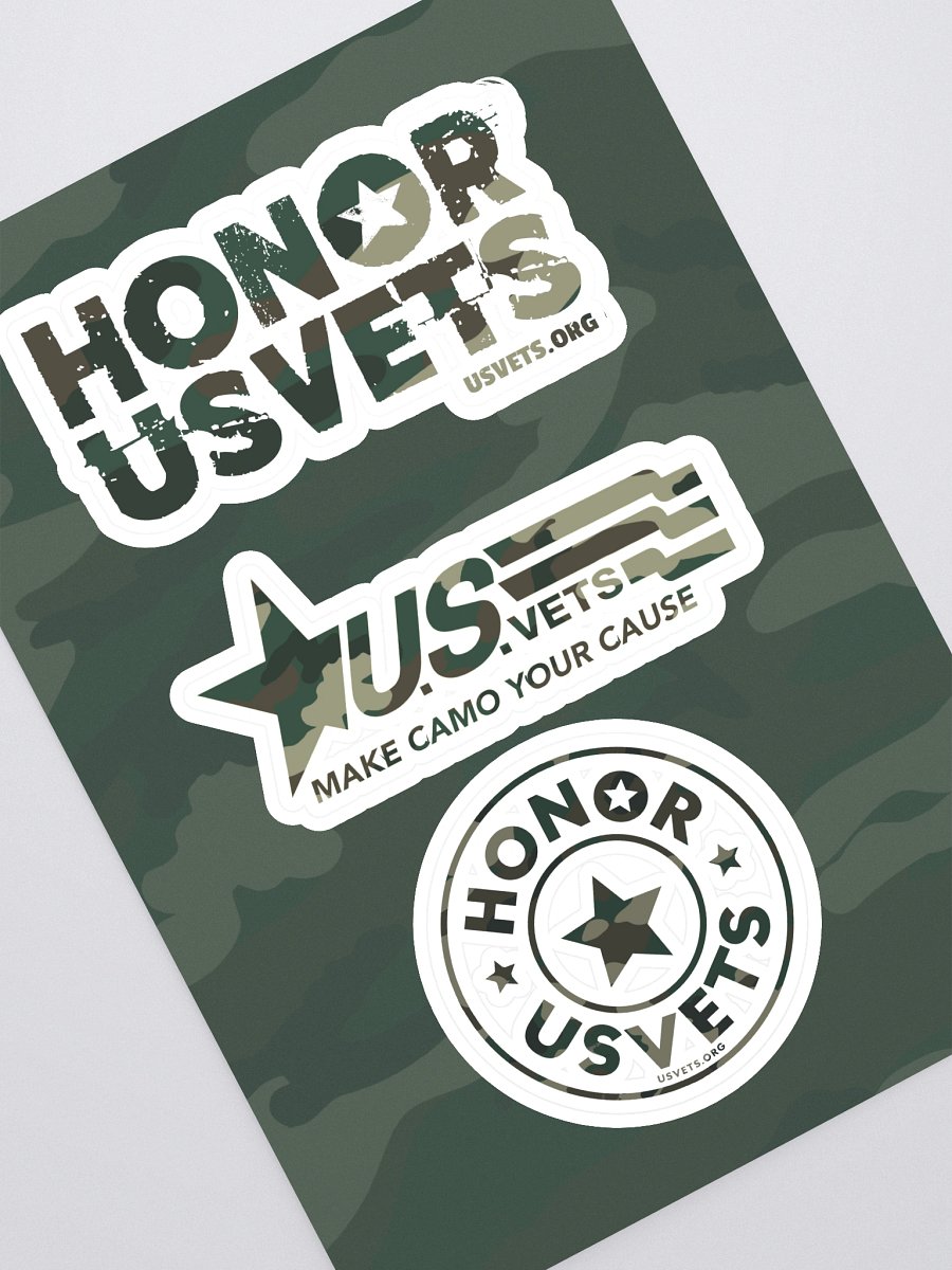 HONORUSVETS Camo Sticker Pack product image (1)