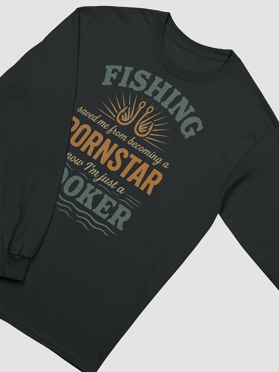 Fishing Saved Me Long Sleeve Tee – Vintage Hooker Humor product image (20)