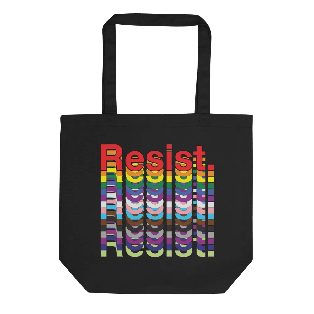 Resist - Rainbow Eco Tote Bag product image (1)